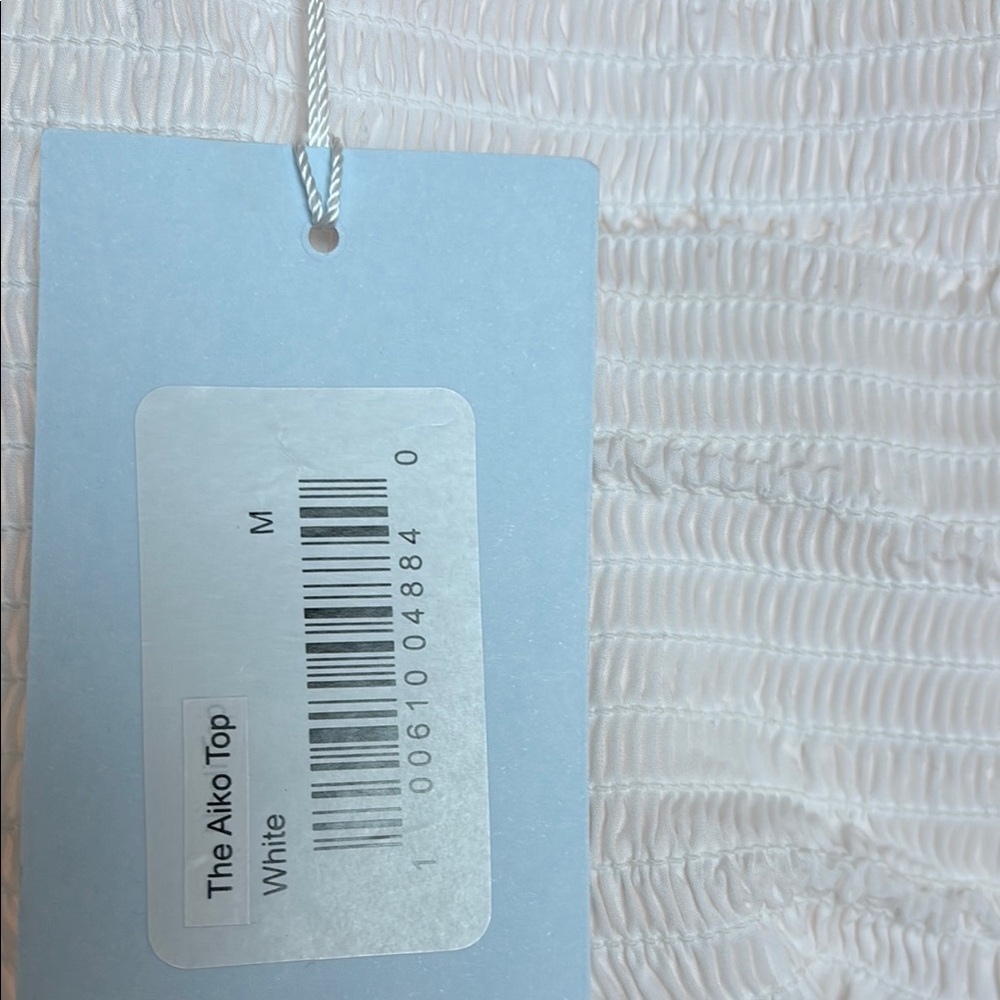 Hill House White Puff Sleeve Crop Blouse - Picture 5 of 6